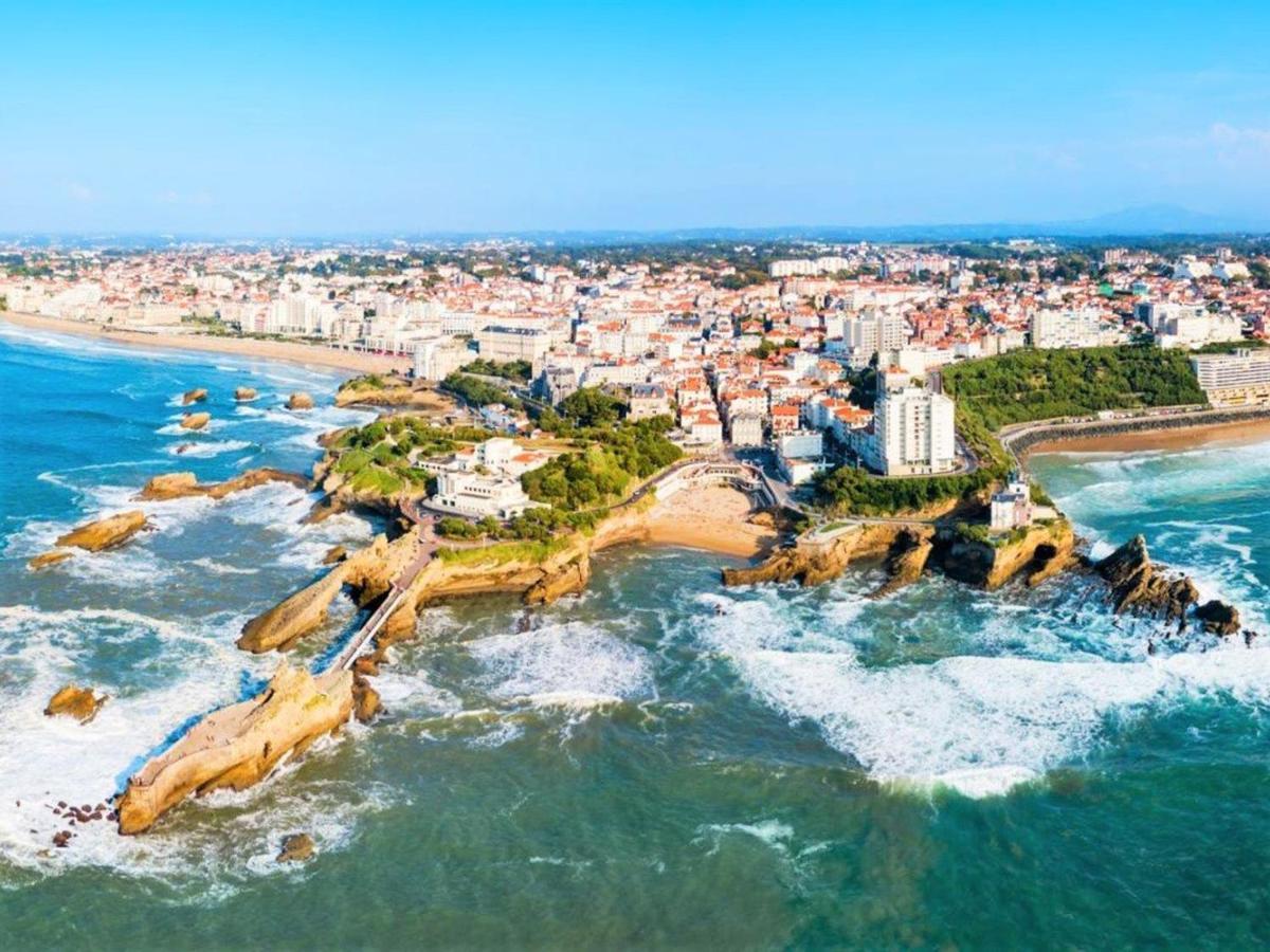 Charmant Studio En Centre-Ville Avec Piscine Proche Grande Plage - Fr-1-3-410 Biarritz Luaran gambar
